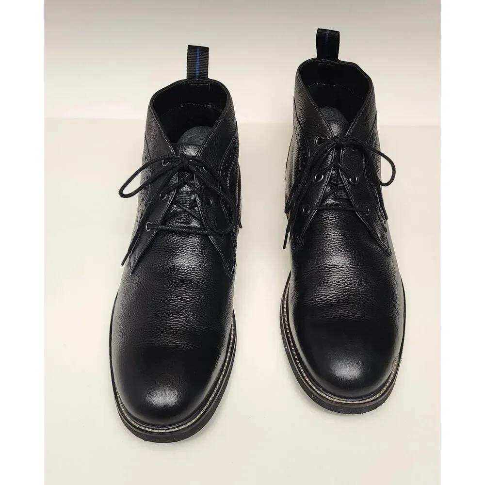 Nunn Bush Ozark Plain Toe Chukka Ankle Boots Color Black 84777 SIZE 11M